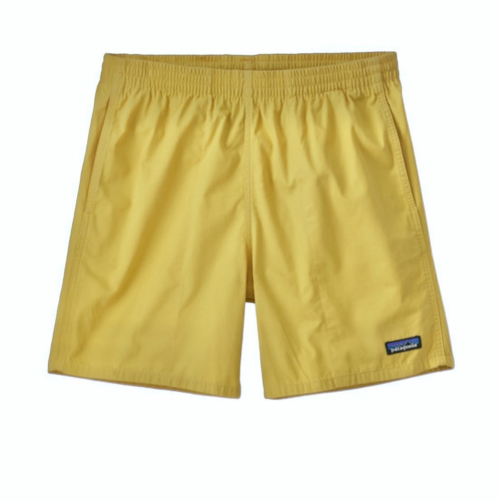 Patagonia Men’s Funhoggers Shorts in Surfboard Yellow Size Large